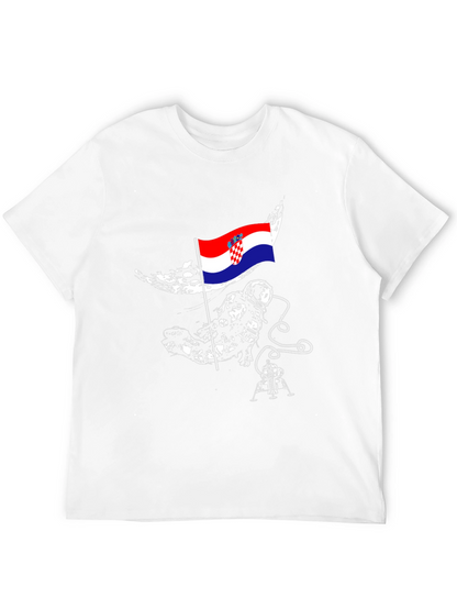 Croatian Astronaut T-Shirt - Space Flag Tee