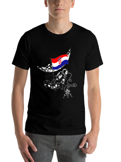 Croatian Astronaut T-Shirt - Space Flag Tee