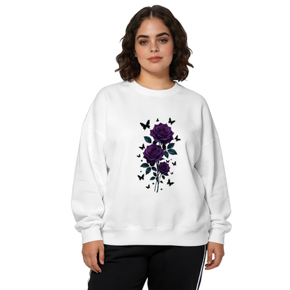 Mixed Color Floral Aesthetic Crewneck Sweatshirt