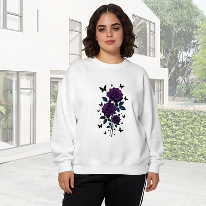 Mixed Color Floral Aesthetic Crewneck Sweatshirt
