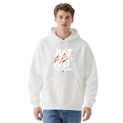 No Risk No Story Inspirational Text Navy Hoodie