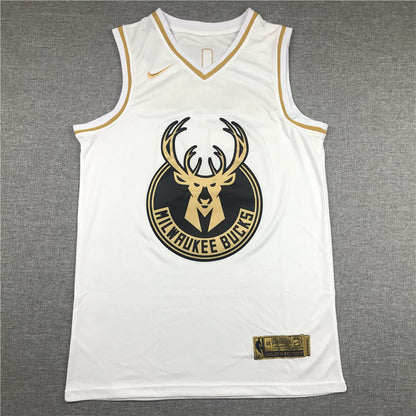 Men's Milwaukee Bucks Giannis Antetokounmpo #34 White Swingman Jerseys