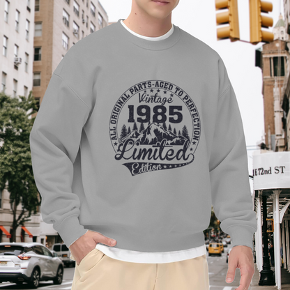 Vintage 1985 Limited Edition Birthday Retro Crew Neck Sweatshirt