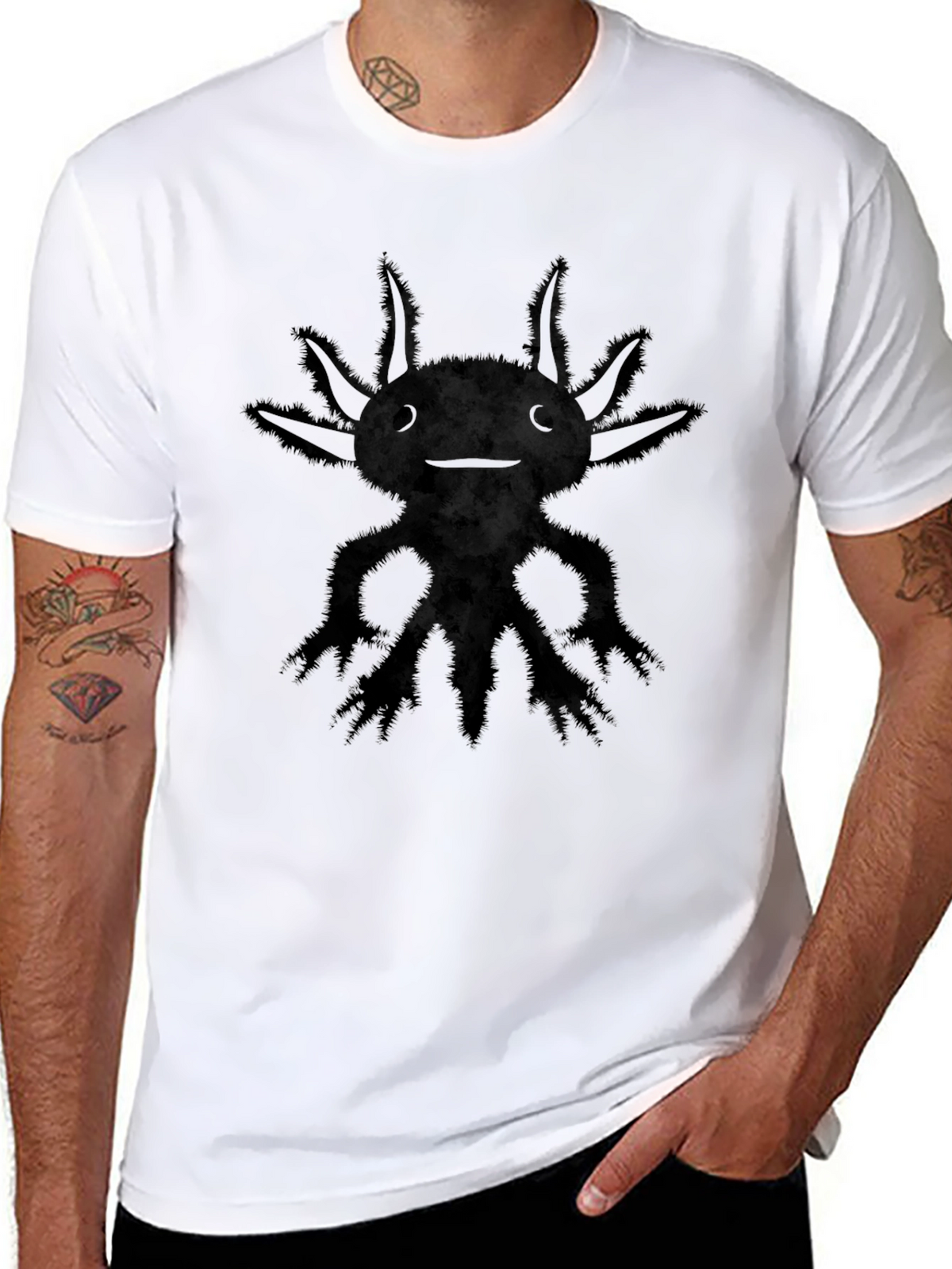Monster Graphic Black T-Shirt