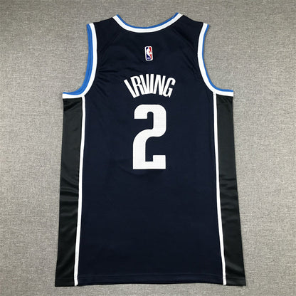 Men's Dallas Mavericks Kyrie Irving #2 Navy 2022/23 Statement Edition Swingman Jerseys
