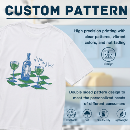 Viva La Vino Hand Drawn Wine Lover Tee