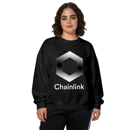 Chainlink Crypto Logo Graphic Crewneck Sweatshirt