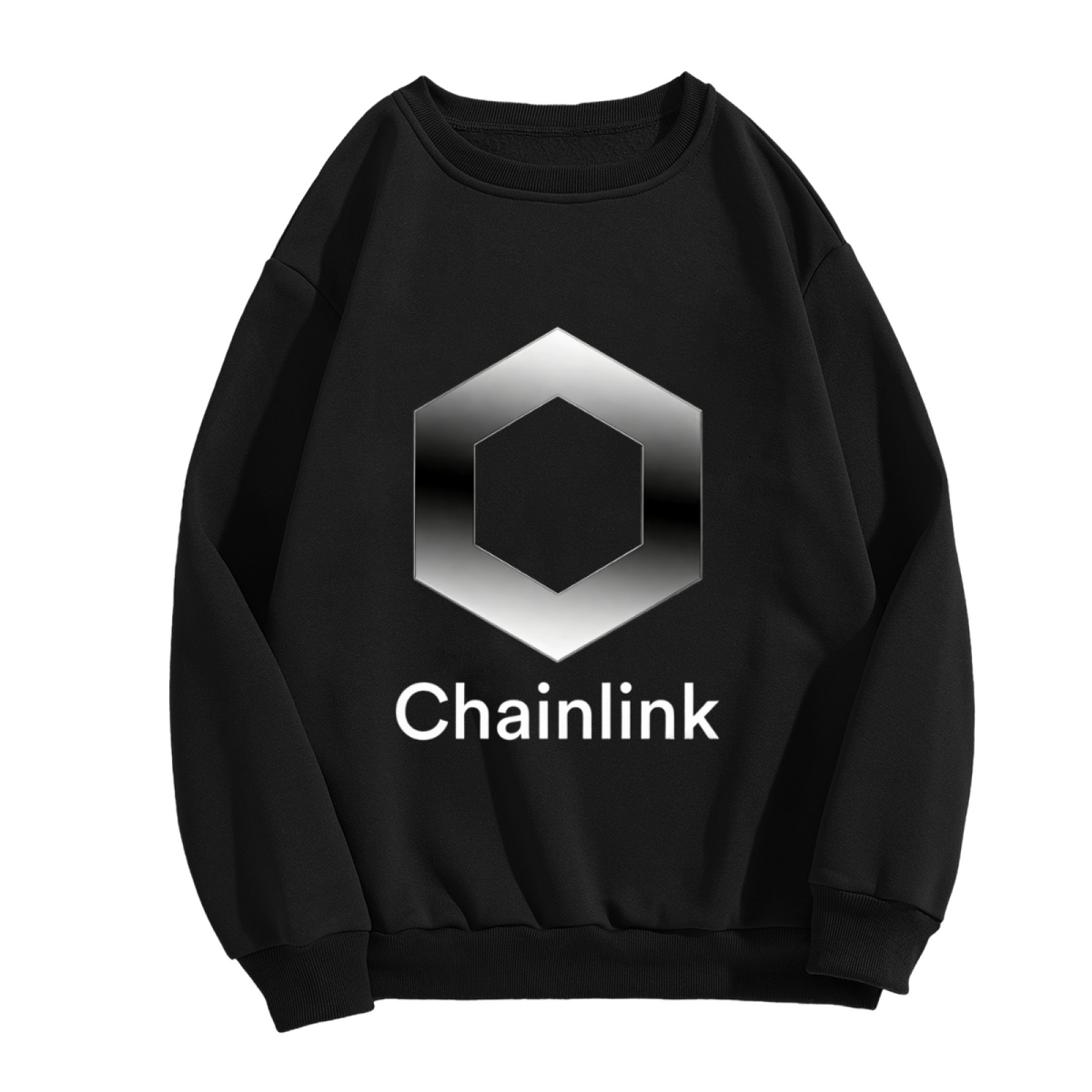 Chainlink Crypto Logo Graphic Crewneck Sweatshirt