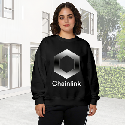 Chainlink Crypto Logo Graphic Crewneck Sweatshirt