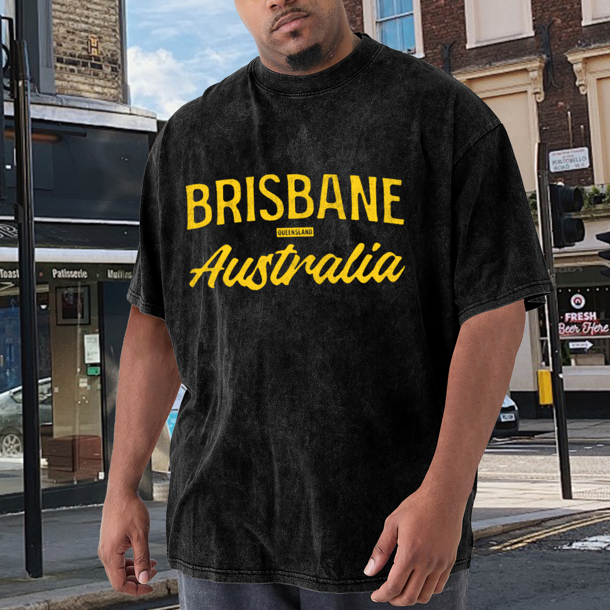 Brisbane Queensland Australia Vintage Athletic Font T-Shirt