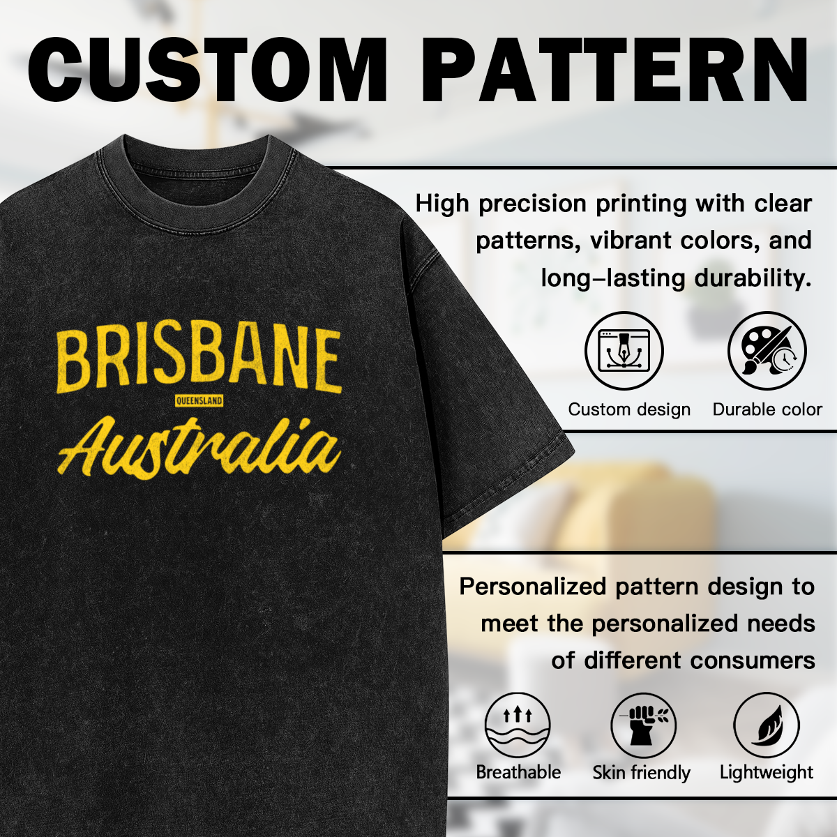 Brisbane Queensland Australia Vintage Athletic Font T-Shirt
