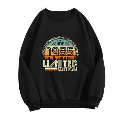 Retro 1985 Limited Edition Vintage Sunset Crewneck Sweatshirt