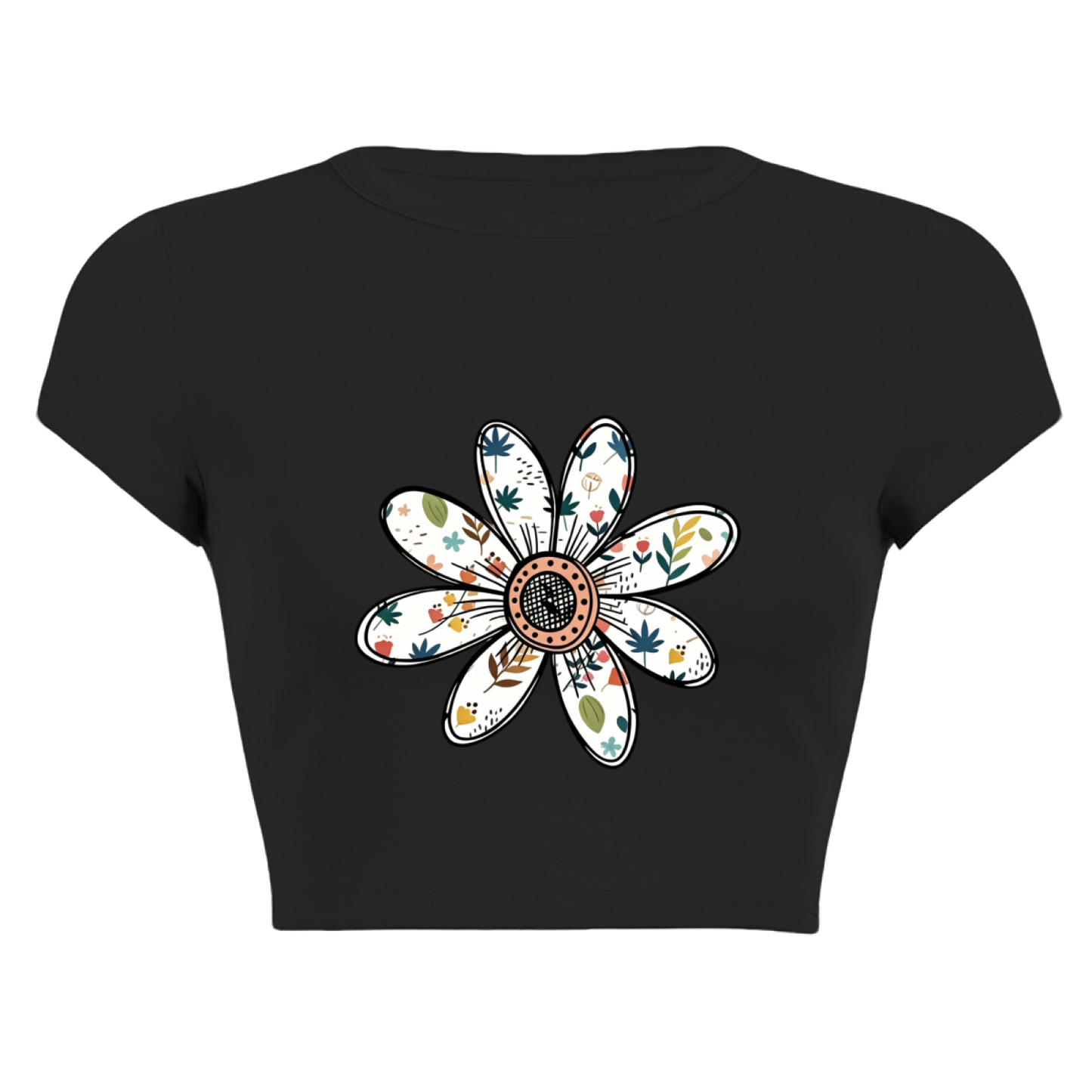 Juicy Dripping Ruby Lips Rhinestone Pink Crop Tee