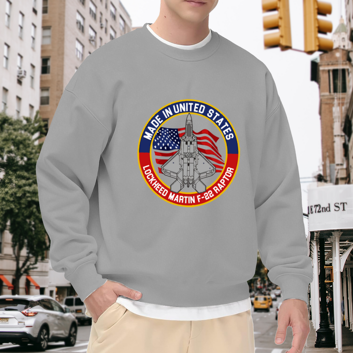 F?22 Raptor Lockheed Martin USA Air Force Crewneck Sweatshirt