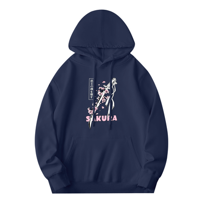 Sakura Samurai Katana Japanese Streetwear Hoodie