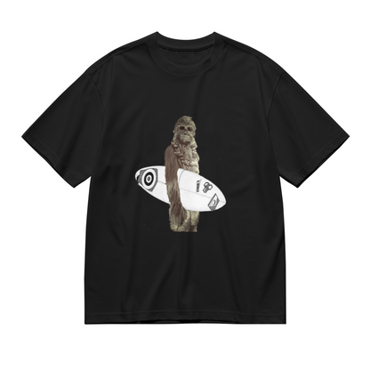 Men's Star Wars Chewbacca Surfboard Funny Surf Graphic Tee