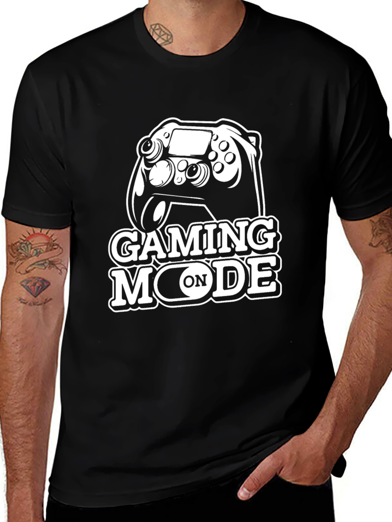 Gaming Mode On T-Shirt - Black Gamer Tee
