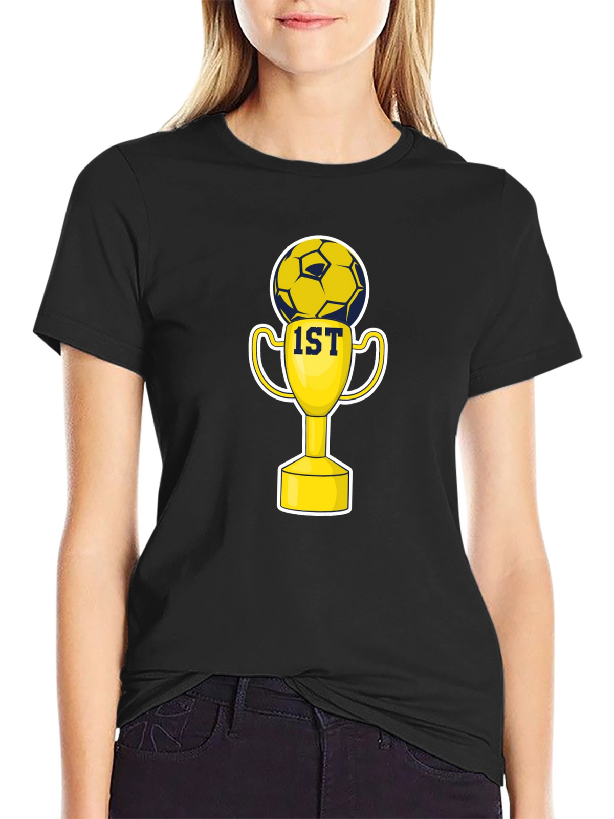 Soccer Champion T-Shirt - 1st Place Trophy Design
