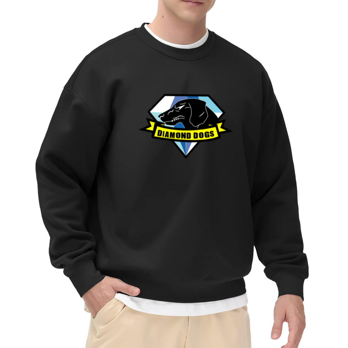Metal Gear Solid Diamond Dogs Logo Crewneck Sweatshirt