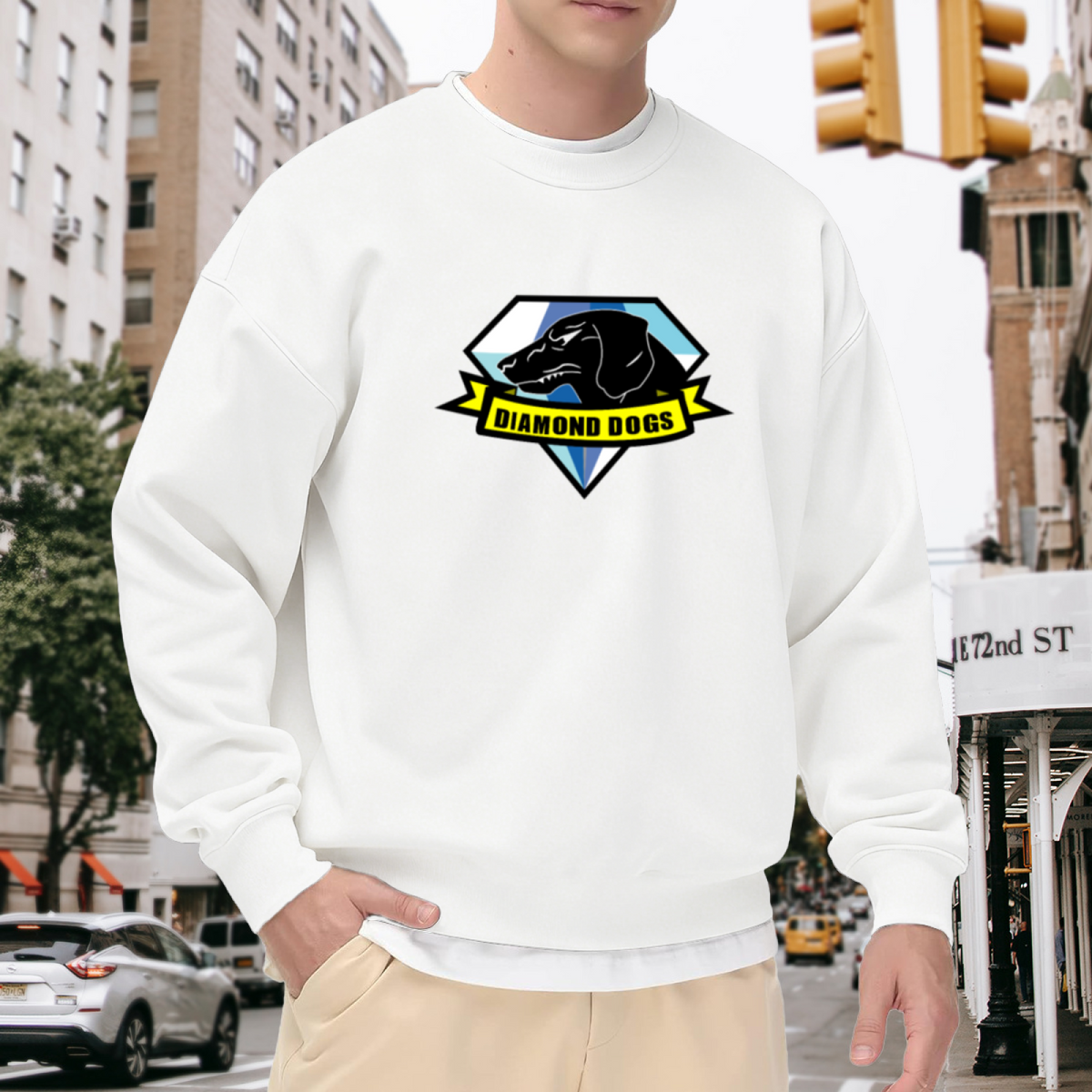 Metal Gear Solid Diamond Dogs Logo Crewneck Sweatshirt
