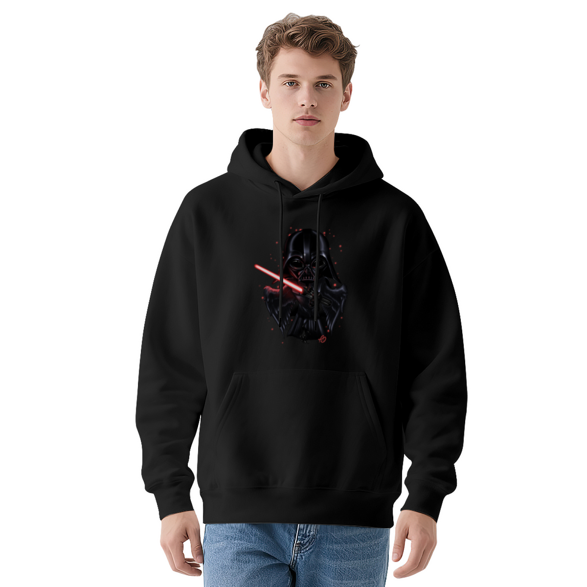 Cool Darth Vader Lightsaber White Men¡¯s Hoodie, Breathable Comfort