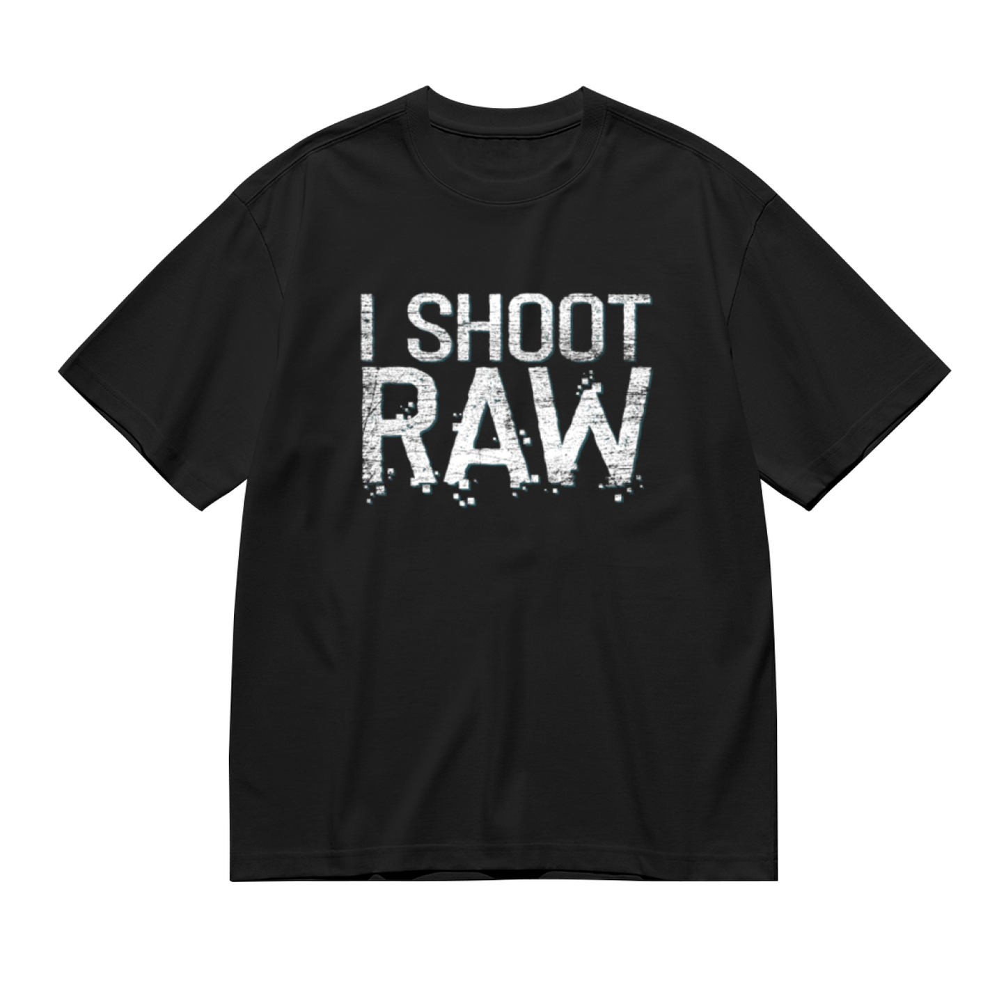 I Shoot Raw Funny Photographer Camera Vintage Print Tee