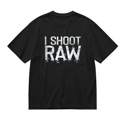 I Shoot Raw Funny Photographer Camera Vintage Print Tee