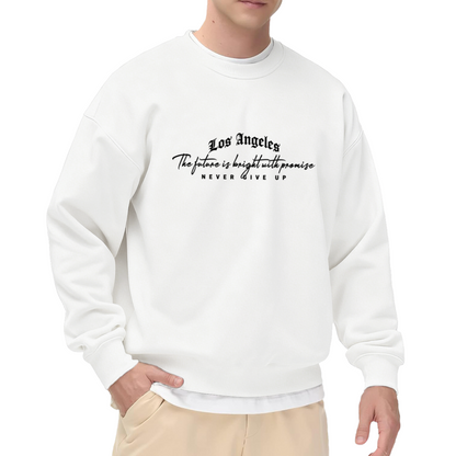Gothic Los Angeles Motivational Quote Gray Crewneck Sweatshirt