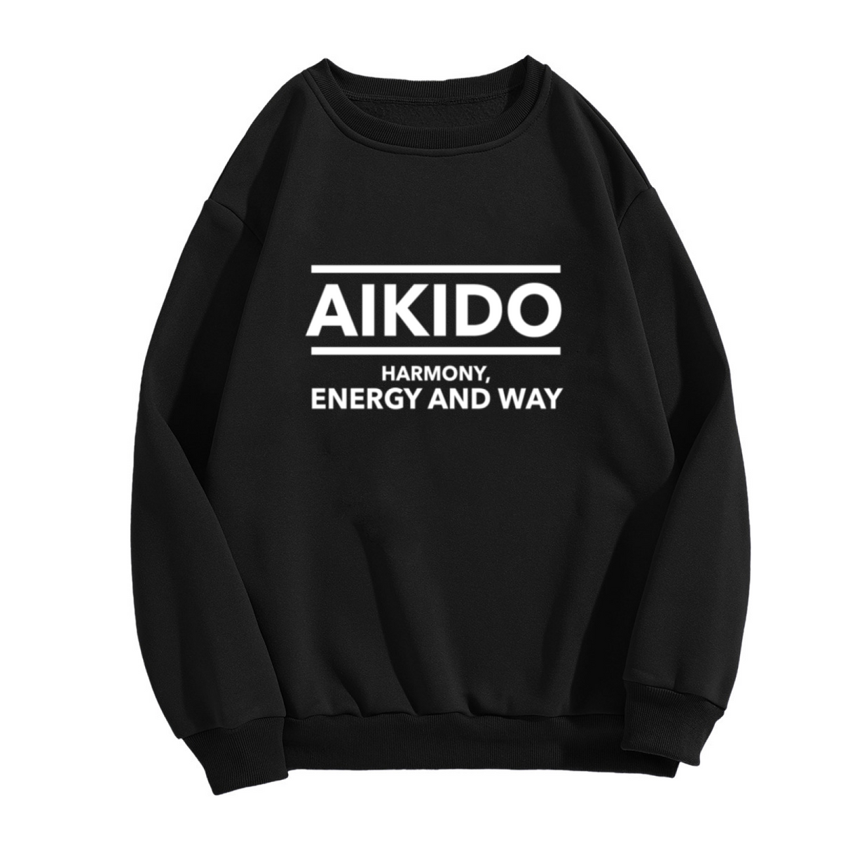 Aikido Harmony Energy And Way Martial Arts Lover Crewneck Sweatshirt