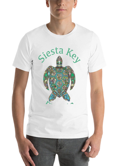 Siesta Key Turtle Graphic Tee - Black