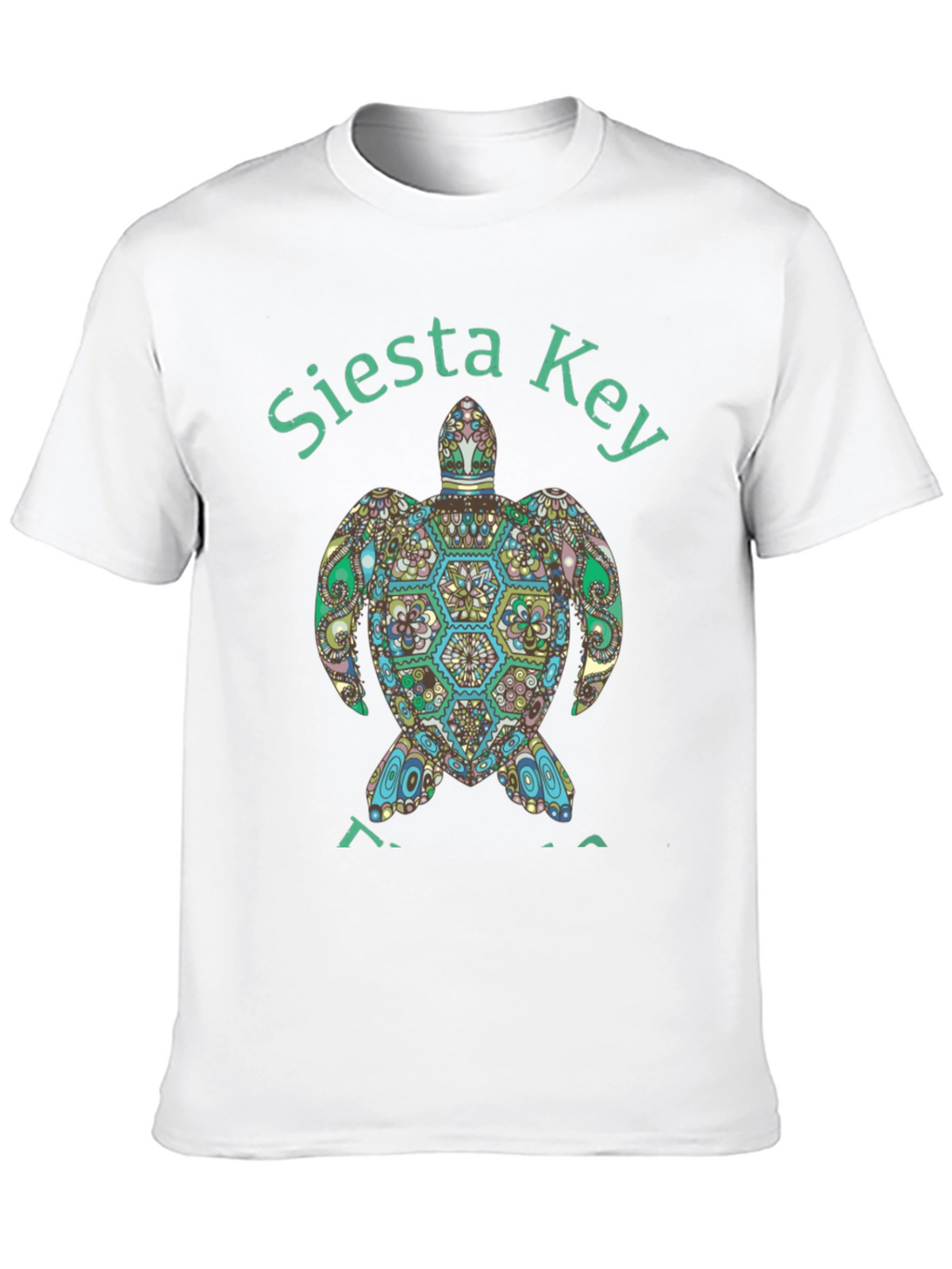 Siesta Key Turtle Graphic Tee - Black