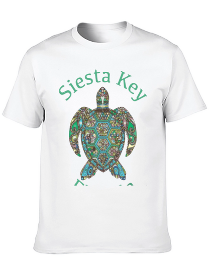 Siesta Key Turtle Graphic Tee - Black