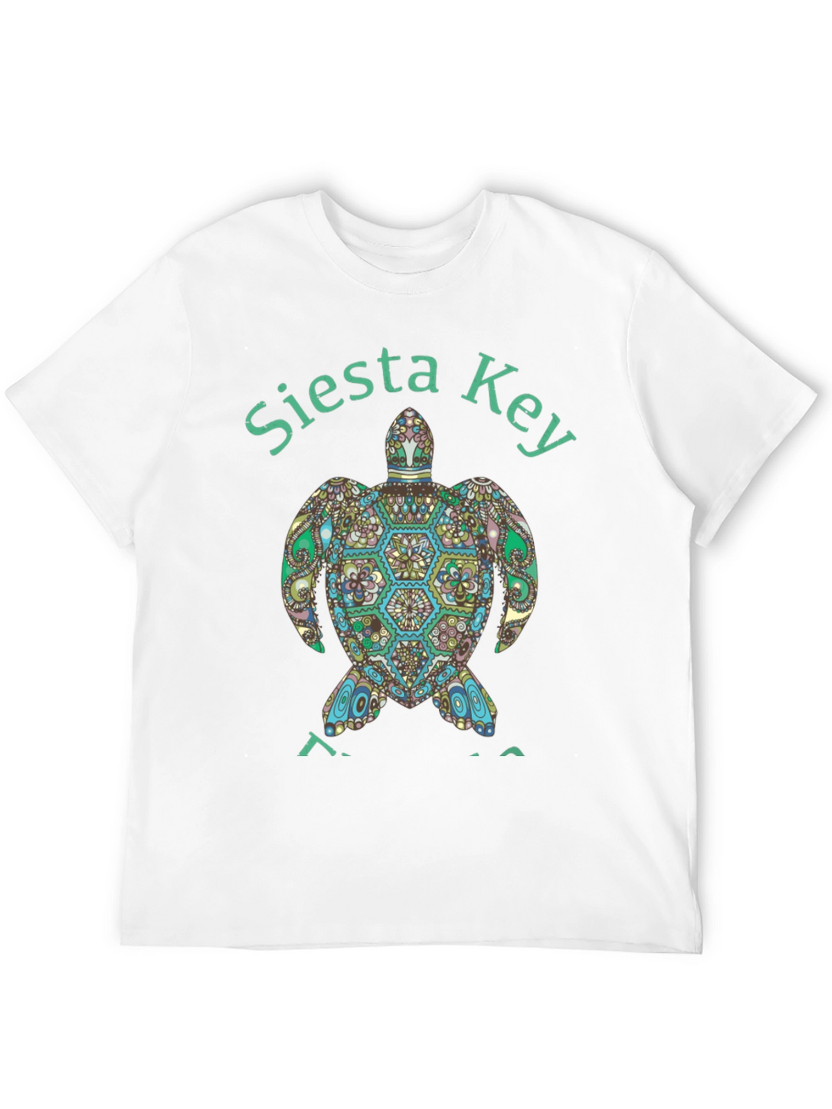 Siesta Key Turtle Graphic Tee - Black