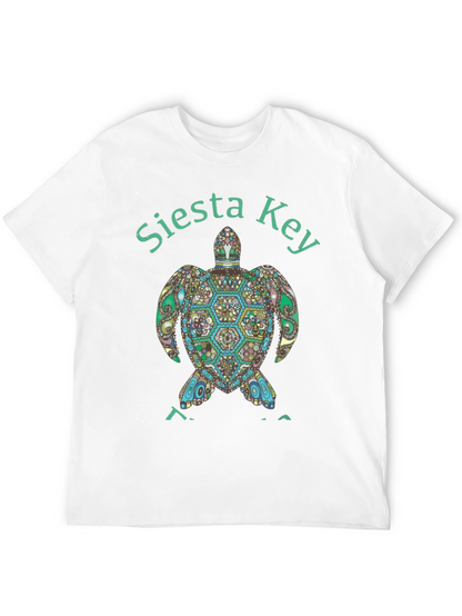 Siesta Key Turtle Graphic Tee - Black