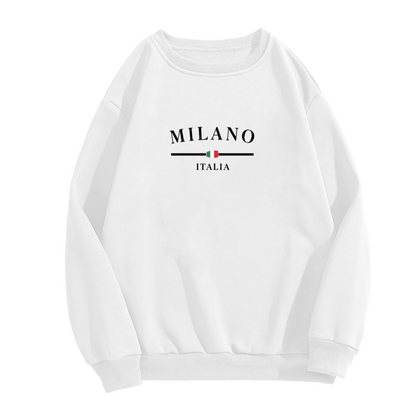 MILANO Italia Flag Luxury Minimal Sweatshirt