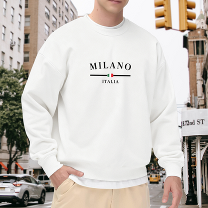 MILANO Italia Flag Luxury Minimal Sweatshirt