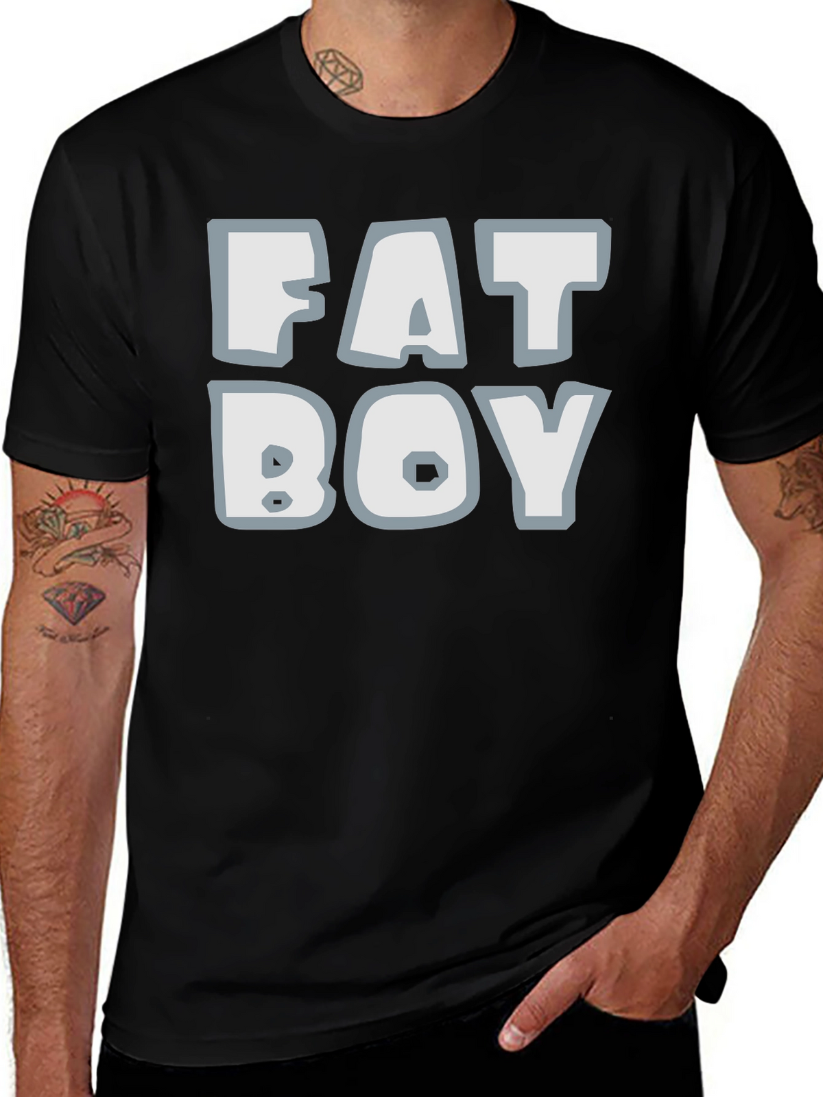 Fat Boy Graphic Tee - Bold Statement Shirt