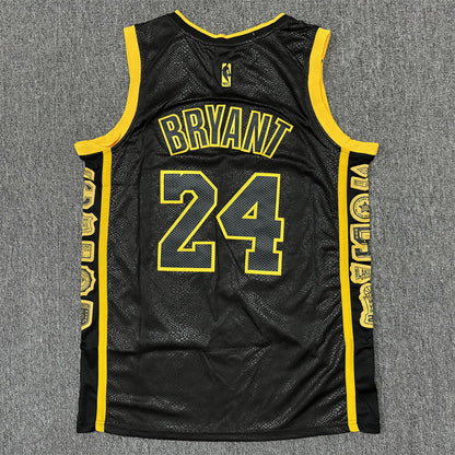 Men's Los Angeles Lakers Kobe Bryant #8-24 Black Swingman Jerseys