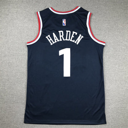 Men's LA Clippers James Harden #1 Navy Swingman Player Jerseys