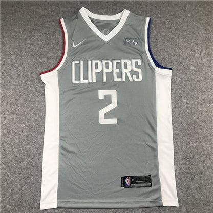 Men's LA Clippers Kawhi Leonard Gray 2020/21 Swingman Jerseys - Earned Edition