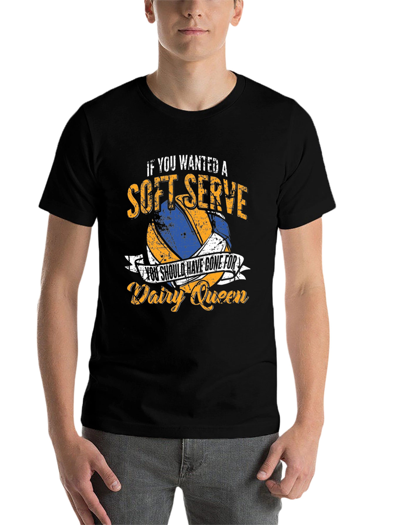 Soft Serve Volleyball T-Shirt - Dairy Queen Humor