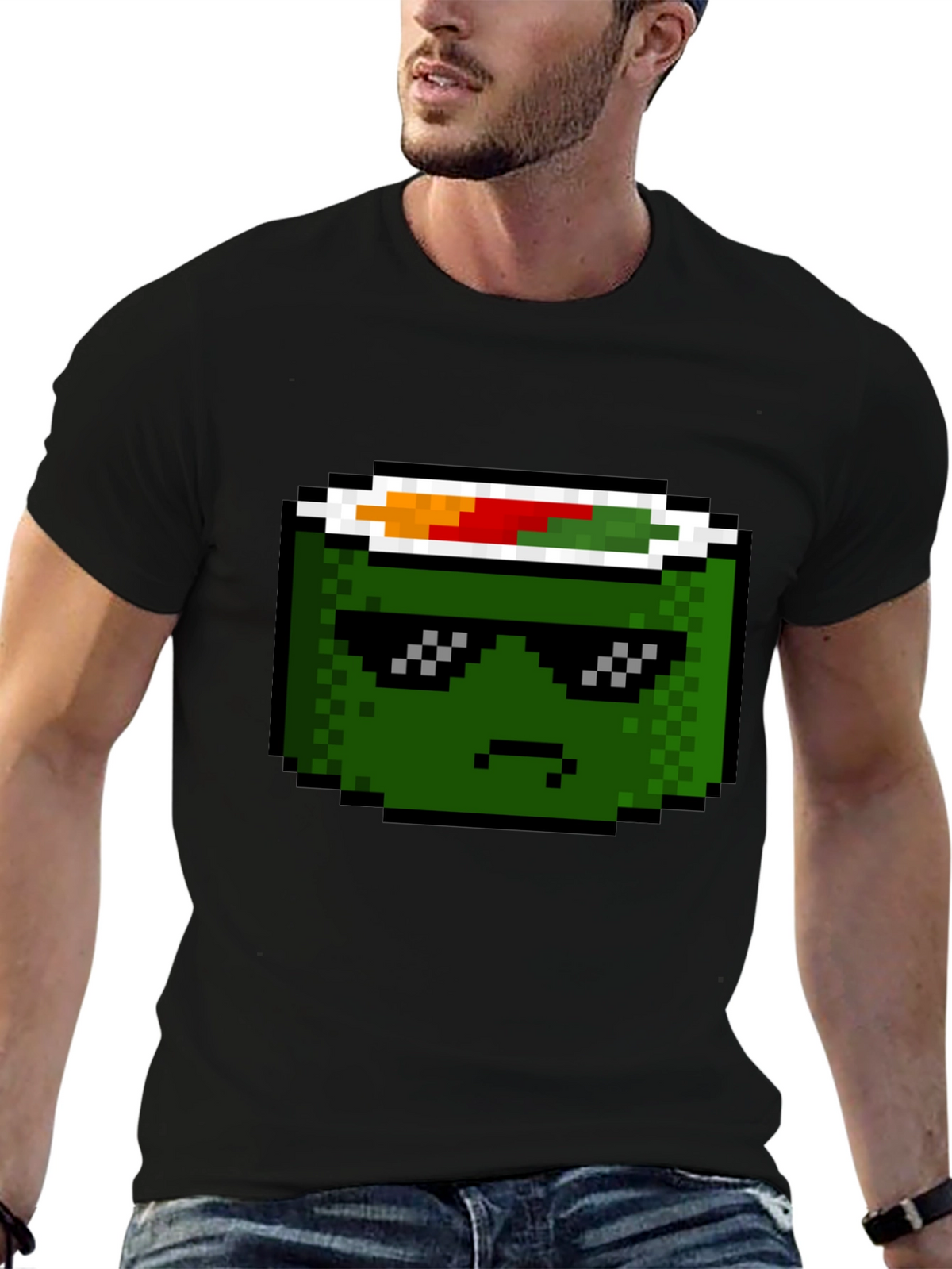 Pixel Sushi Roll T-Shirt - Cool Foodie Tee