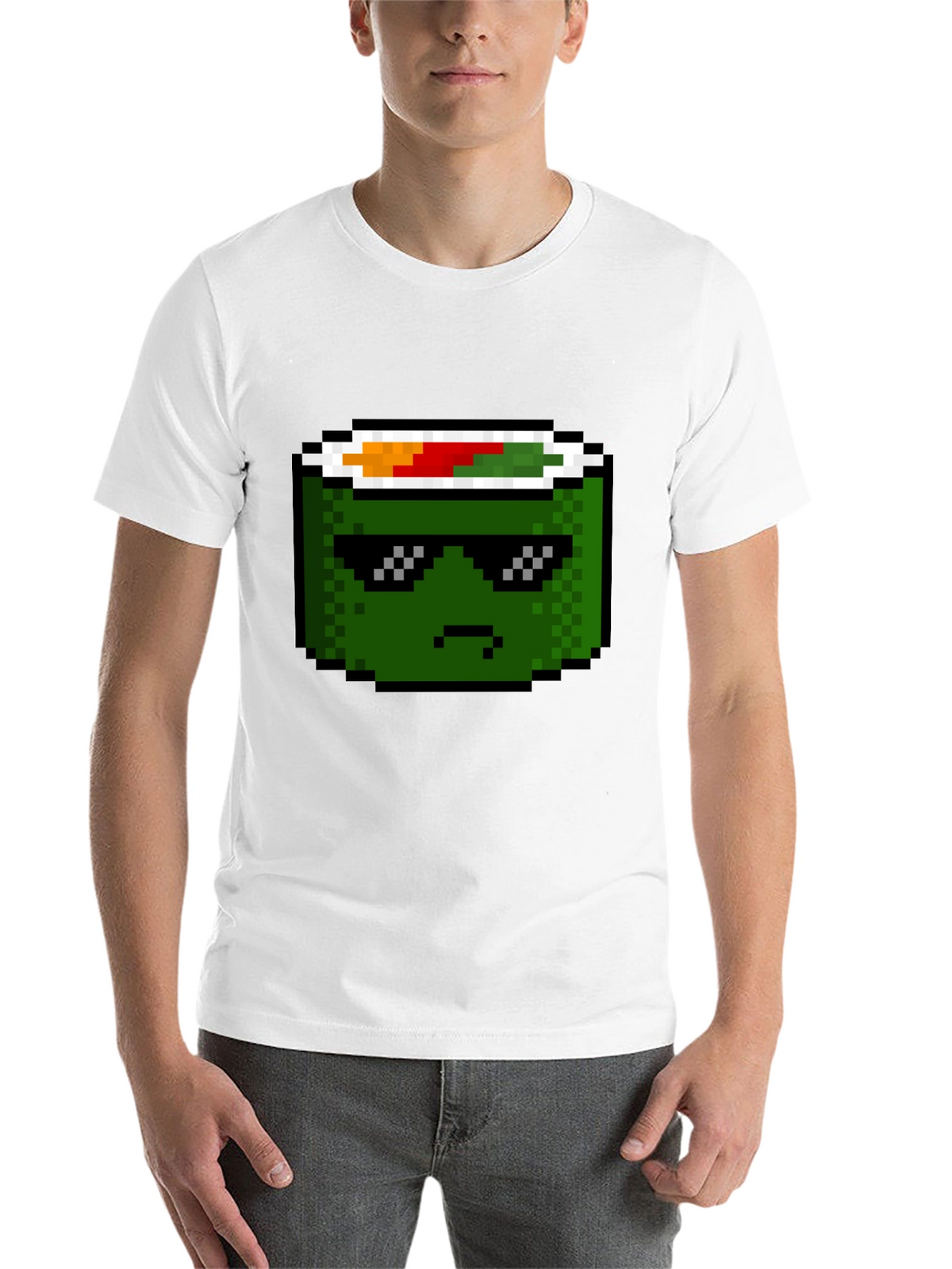 Pixel Sushi Roll T-Shirt - Cool Foodie Tee