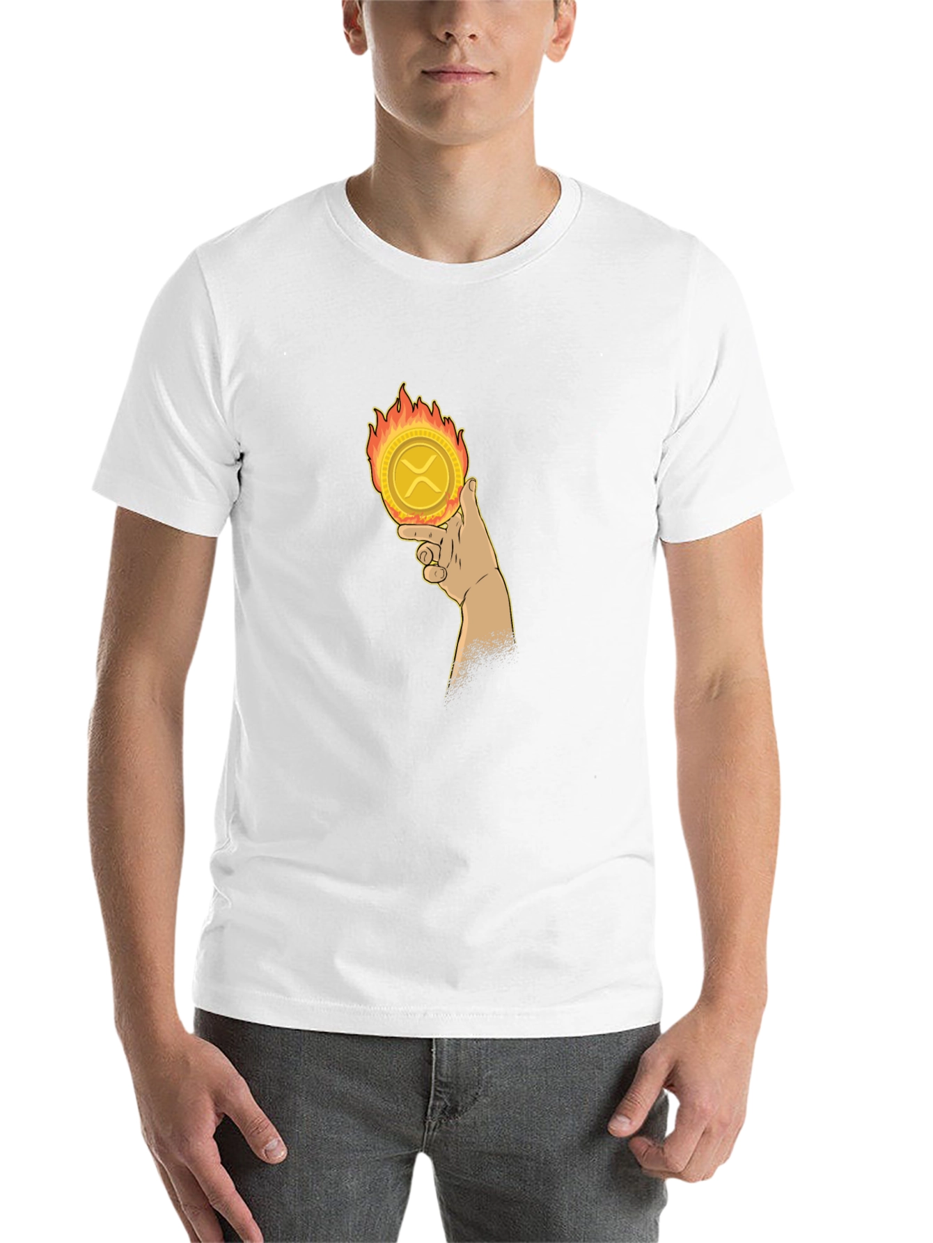 Crypto Coin Tee: XRP on Fire!