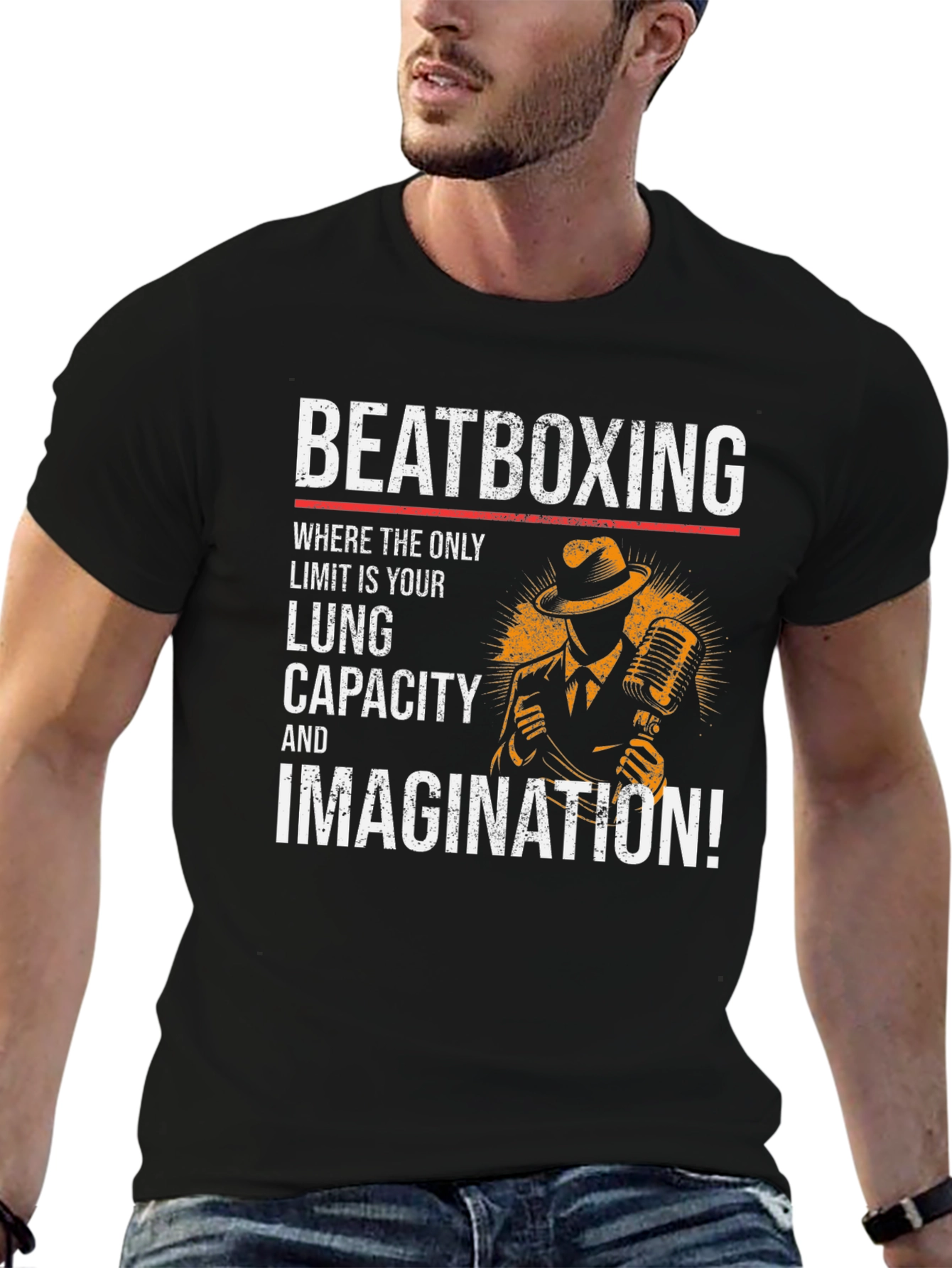 Beatboxing Lung Capacity Imagination Graphic Tee