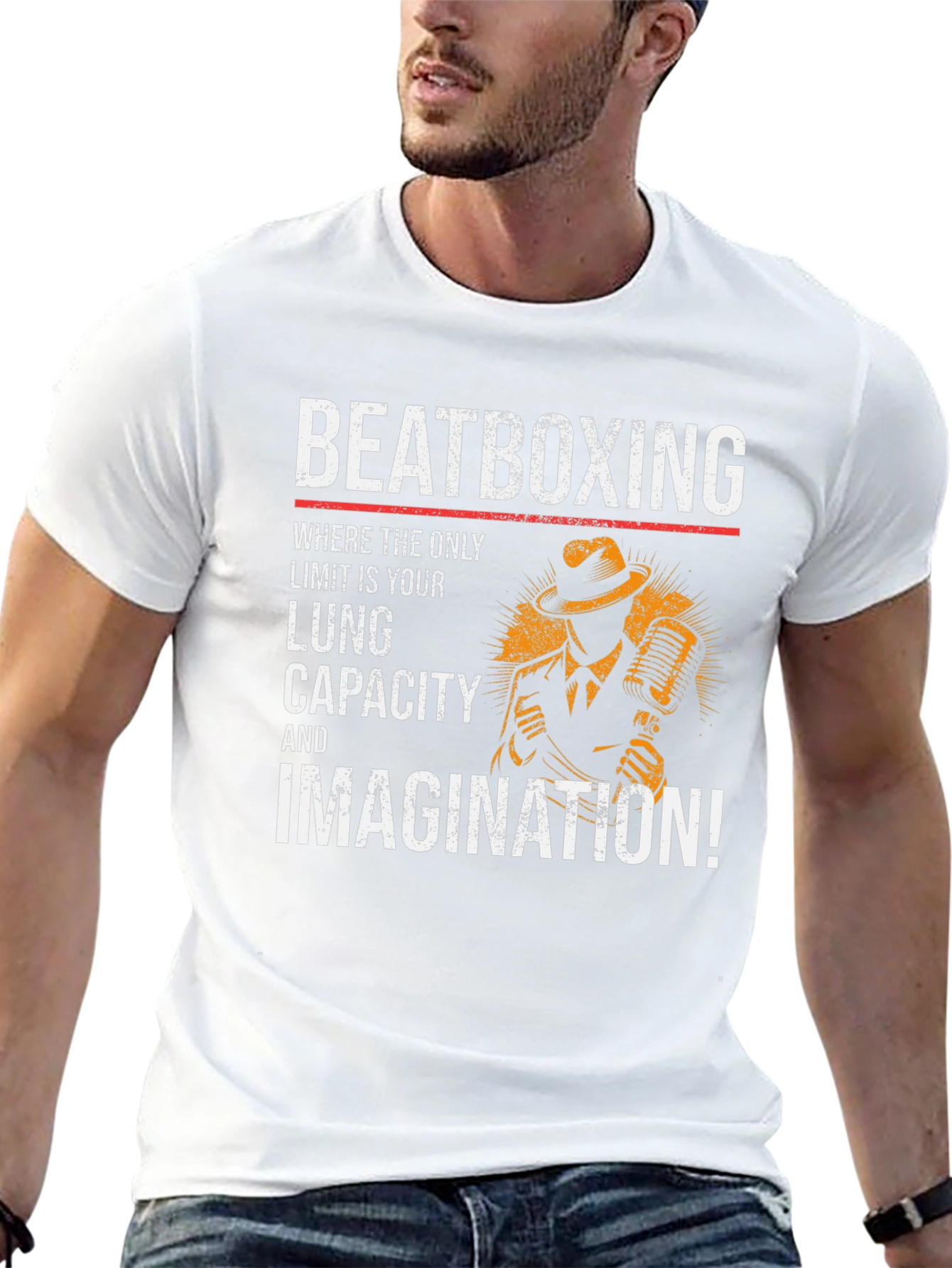 Beatboxing Lung Capacity Imagination Graphic Tee
