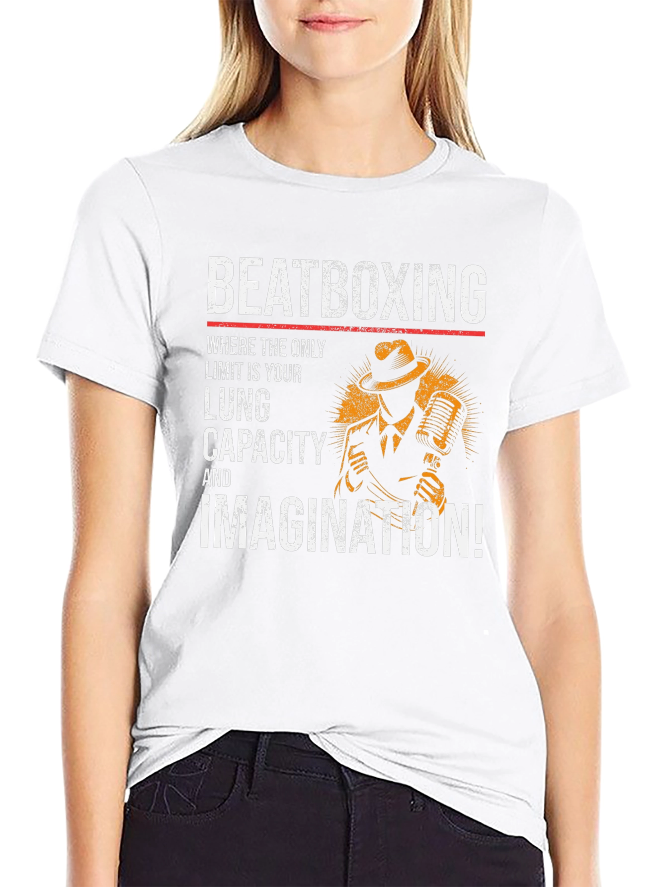 Beatboxing Lung Capacity Imagination Graphic Tee