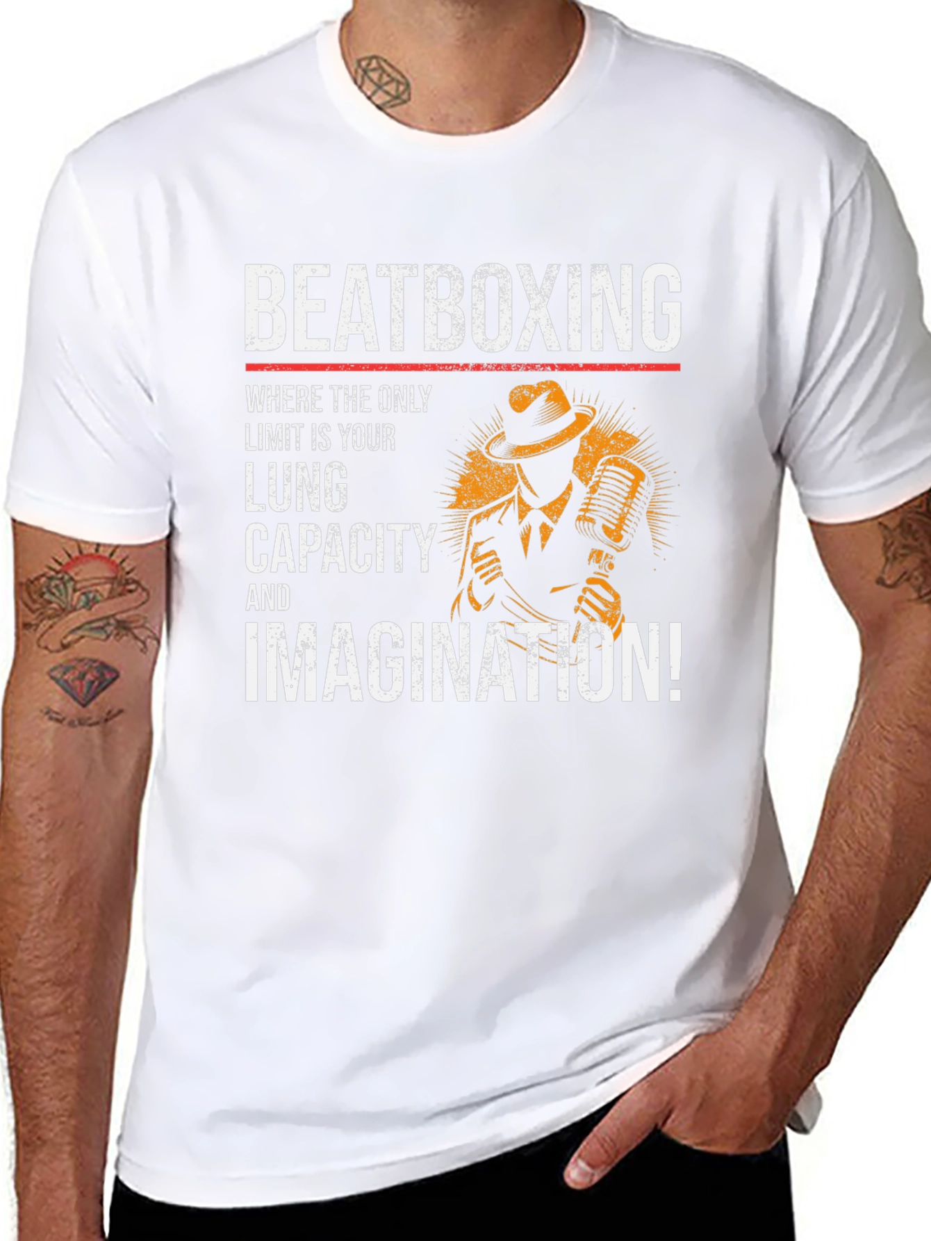 Beatboxing Lung Capacity Imagination Graphic Tee