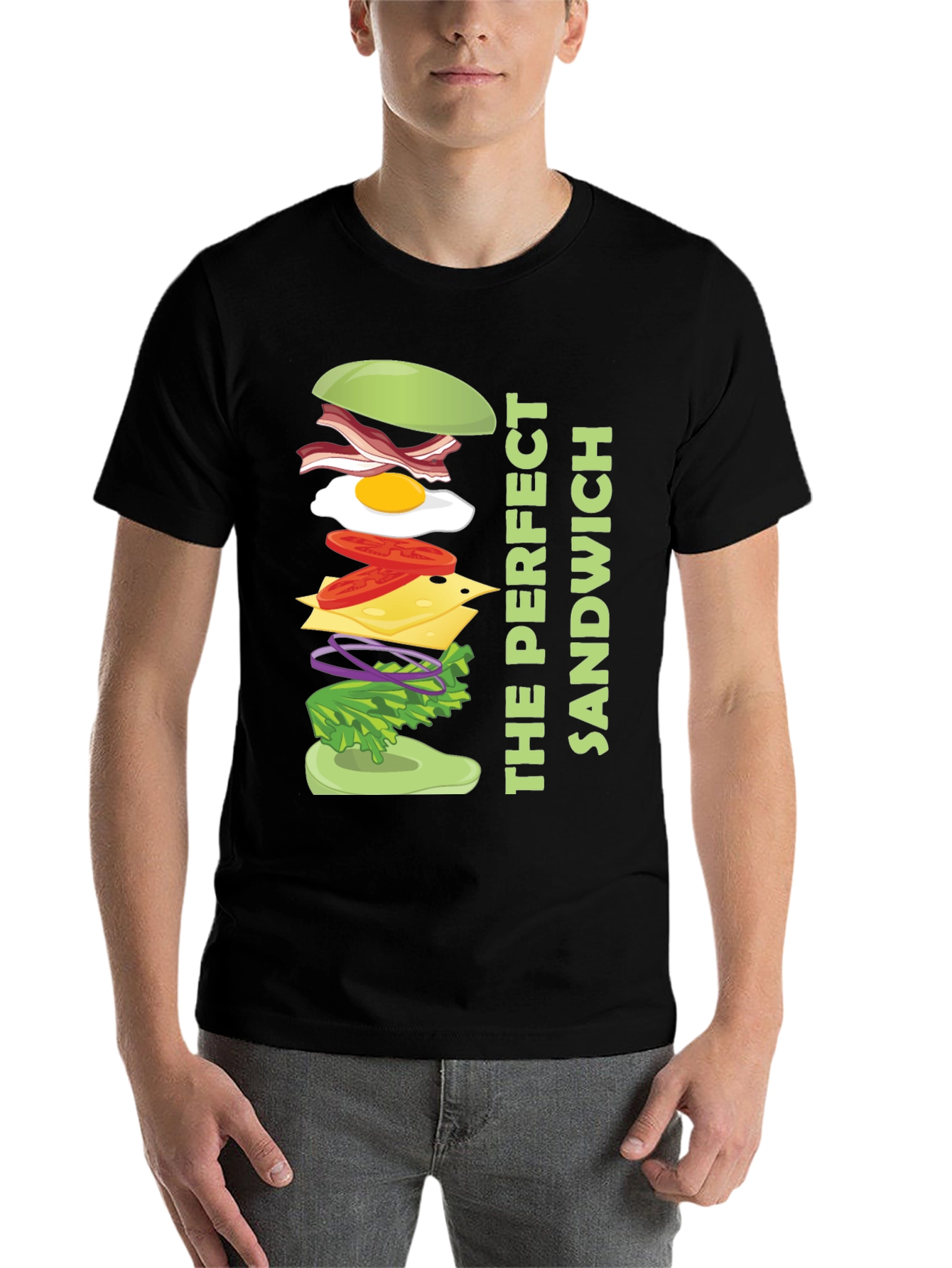 The Perfect Sandwich Graphic Tee - Food Lover Shirt