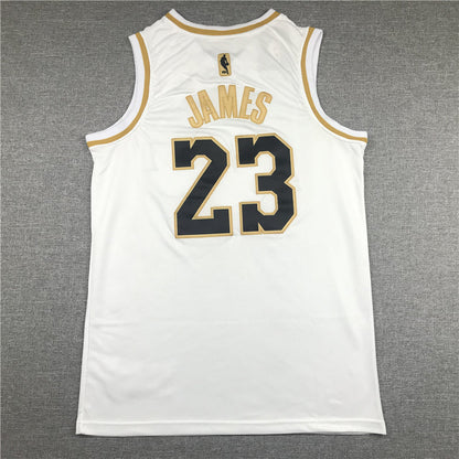Men's Los Angeles Lakers LeBron James #23 White Swingman Jerseys